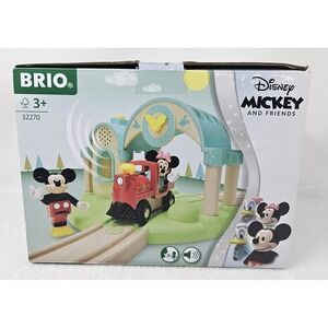 BRIO Disney Mickey Mouse Record & Play Train Station, 4 Pieces, #32270, EUC! D